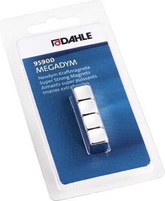 Dahle Magnet 95900 (B x H x T) 10 x 10 x 10 mm Würfel Silber 4 St. 76-95900-14026 (76-95900-14026)