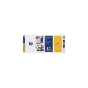 Hewlett-Packard HP 80 - Druckkopf mit Reiniger - 1 x Gelb (C4823A)