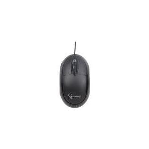 Gembird MUS-U-01 - Maus - rechts- und linkshändig - optisch - 3 Tasten - kabelgebunden - USB - Schwarz