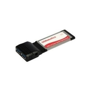 USRobotics USR808401 2-Port USB3.0 Super Speed ExpressCard - USB-Adapter - ExpressCard - USB, USB2.0, SuperSpeed USB - 2 Anschlüsse (USR808401)