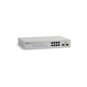 Allied Telesis AT GS950/8 WebSmart Switch - Switch - verwaltet - 8 x 10/100/1000 + 2 x shared SFP - Desktop
