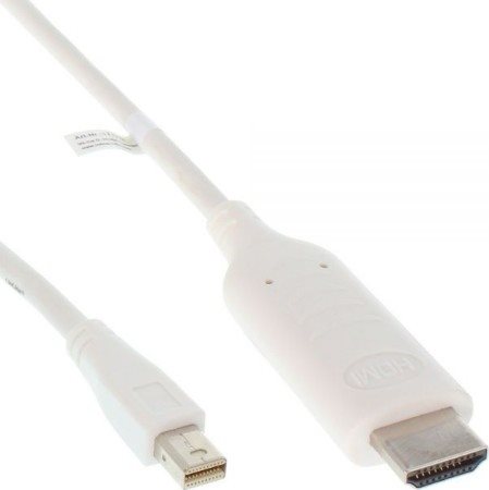 Cavo convertitore Mini DisplayPort a HDMI - bianco - 0,5 m - 4K2K - con audio