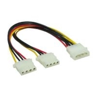 Good Connections - Netz-Splitter - interne Stromversorgung, 4-polig (M) bis interne Stromversorgung, 4-polig (W) - 15 cm (5021)