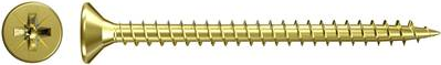 Fischer 551162 Spanplattenschrauben 4.5 mm 20 mm Kreuzschlitz Pozidriv galvanisch verzinkt 1000 St. (551162)