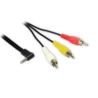 Winkel-Klinkenstecker 4pol an Cinch Audio Video Stereo St, ca. 1,5m, Good Connections®