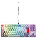 CHERRY K4V2 TKL tastiera Gaming USB QWERTZ Tedesco Grigio Grigio chiaro Rosso