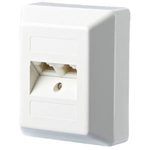 METZ CONNECT BTR IT CONNECT UAE 8/8 AP - Wanddose - RJ-45 X 2 - Pure White, RAL 9010 - 2 Ports (130001002-I)