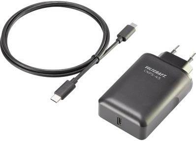 VOLTCRAFT USB-Ladegerät CNPS-45 Steckdose Ausgangsstrom (max.) 3 A 1 x USB-C Buchse USB Power Delivery (USB-PD) (CNPS-45)