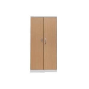 STAHLSCHRANK LICHTGRAU/BUCHE (100107)