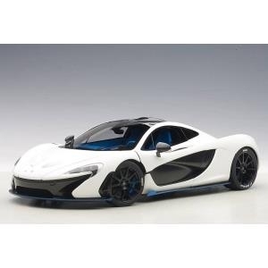 Autoart McLaren P1 2013 (matt weiß w blauen Akzenten) (Verbundmodell Voll Öffnungen) (76024)