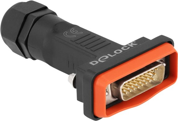 Delock Connettore D-Sub HD a 26 pin con alloggiamento impermeabile IP67