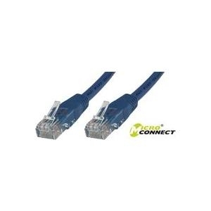 MicroConnect - Netzwerkkabel - RJ-45 (M) bis RJ-45 (M) - 30 cm - UTP - CAT 6 - halogenfrei, verseilt - Blau