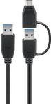 MicroConnect USB3.0 cable with one USB A to (USB3.0AAC05B)