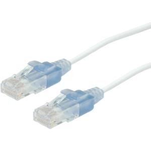 ROLINE Slim - Patch-Kabel - RJ-45 (M) bis RJ-45 (M) - 5 m - UTP - CAT 6 - geformt, verseilt - weiß (21.15.0965)