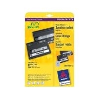 Avery L6022REV - Abziehbare Datenspeicheretiketten - weiß - 8,5 x 63,5 mm - 2400 Stck. (25 Bogen x 96) (L6022REV-25)