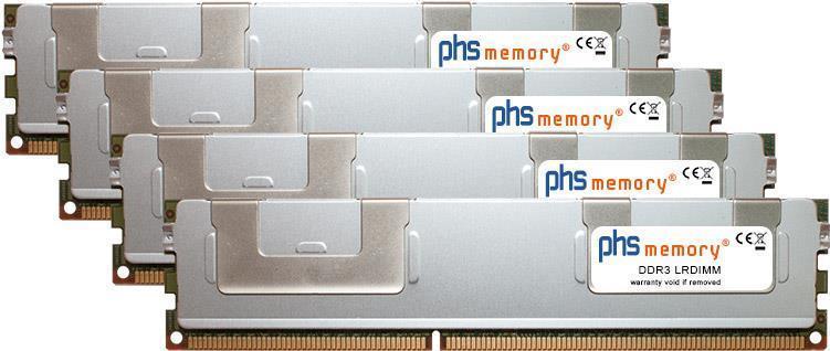 PHS-memory 128GB (4x32GB) Kit RAM Speicher für Supermicro H8QGi-F DDR3 LRDIMM (SP259786)