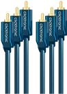 ClickTronic Casual Series - Videokabel - Component Video / RGB - RCA (M) bis RCA (M) - 2 m - Doppelisolierung