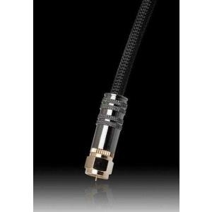 Anschlusskabel SAT, F-Stecker auf F-Stecker, metall, mit Ferritkernen, vollgeschirmt, 100dB, im Nylonmantel, schwarz,10m, shiverpeaks® PREMIUM-Line [8 (80098-SBN)