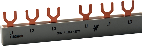 DOEPKE Sammelschiene 3ph. EV-SG3.12.120 Gabelschuh 120A,12 TE EV-SG3.12.120 (09920119)