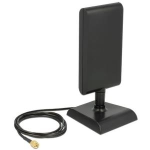 Delock Antenna LTE SMA plug 2 - 4 dBi omnidirezionale con supporto magnetico e cavo di collegamento (ULA 100, 1 m) sch