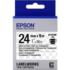 Epson LabelWorks LK-6TBN - Schwarz auf Transparent - Rolle (2,4 cm x 9 m) 1 Rolle(n) Etikettenband - für LabelWorks LW-1000P, LW-600P, LW-700, LW-900P, LW-Z700FK, LW-Z710, LW-Z900FK