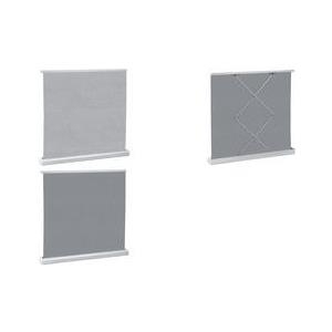 FRANKEN Sichtschutz/Sonnenschutz, 600 x 600 mm, aschgrau Verdunklungssystem mit Aluminiunmgehäuse, sofort - 1 Stück (CV606014)
