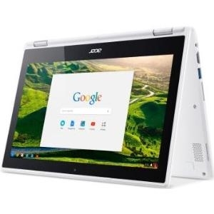 Acer Chromebook R 11 CB5-132T-C4LB - Flip-Design - Celeron N3160 / 1.6 GHz - Chrome OS - 4 GB RAM - 32 GB eMMC - 29.5 cm (11.6) IPS Touchscreen 1366 x 768 (HD) - HD Graphics 400 - Wi-Fi, Bluetooth - weiß - kbd: Deutsch