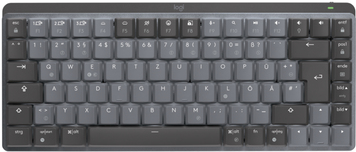 Logitech MX Mini Mechanical tastiera RF senza fili + Bluetooth QWERTZ Tedesco Grafite, Grigio (MX MECH.MINI WRLS ILLUM. KEYB. -