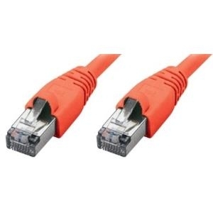 Tecline Fröhlich + Walter - Patch-Kabel - RJ-45 (M) - RJ-45 (M) - 50 cm - SSTP-Kabel - CAT 6 - Rot (71400R)