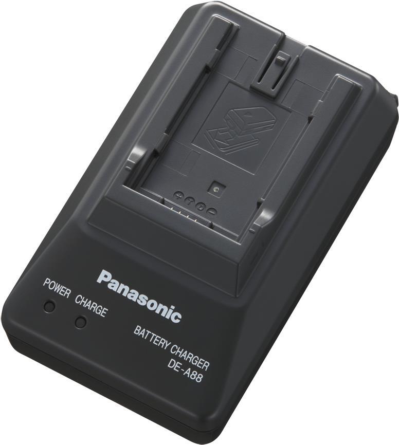 Panasonic AG-B23E. Geeignet für: Camcorder battery, Energiequelle: Gleichstrom. Produktfarbe: Schwarz. Akkuladezeit: 6 h (AG-B23E)