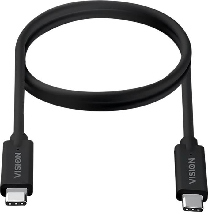 Vision - Cavo USB - 24 pin USB-C M a 24 pin USB-C M - USB 3.2 - 3 A - 5 m - Alimentazione USB 100 W velocit di trasferimento da