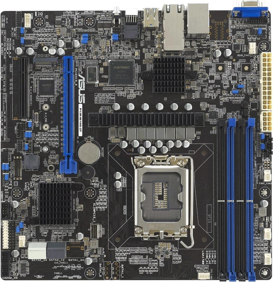 ASUS P13R-M/10G-2T Intel Xeon E-2400 C262 LGA1700 micro ATX (90SB0CC0-M0UAY0) (90SB0CC0-M0UAY0)
