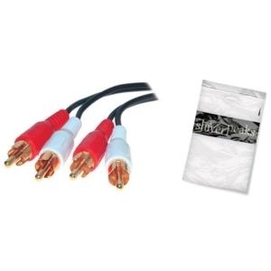 Shiverpeaks BASIC-S - Audiokabel - Composite Audio - RCA (M) bis RCA (M) - 1.5 m - abgeschirmt - Schwarz