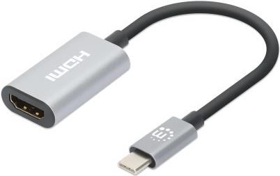 Manhattan 153973 cavo e adattatore video 011 m USB tipo-C HDMI Grigio