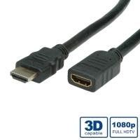 VALUE HDMI High Speed Verlängerungskabel, mit Ethernet, Stecker-Buchse 5,0m (11.99.5577)