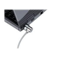 FÜCKS & KLÄR MEDIUM Fast-Lock gleichschliessend - Diebstahlschutz mit 2 Schluessel, Stahlseil ummantelt Ø 4/5mm, Laenge 1,50m (20451)