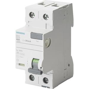 Siemens FI interruttore automatico 2 poli 25 A 230 V 5SV3612-6 (5SV3612-6)