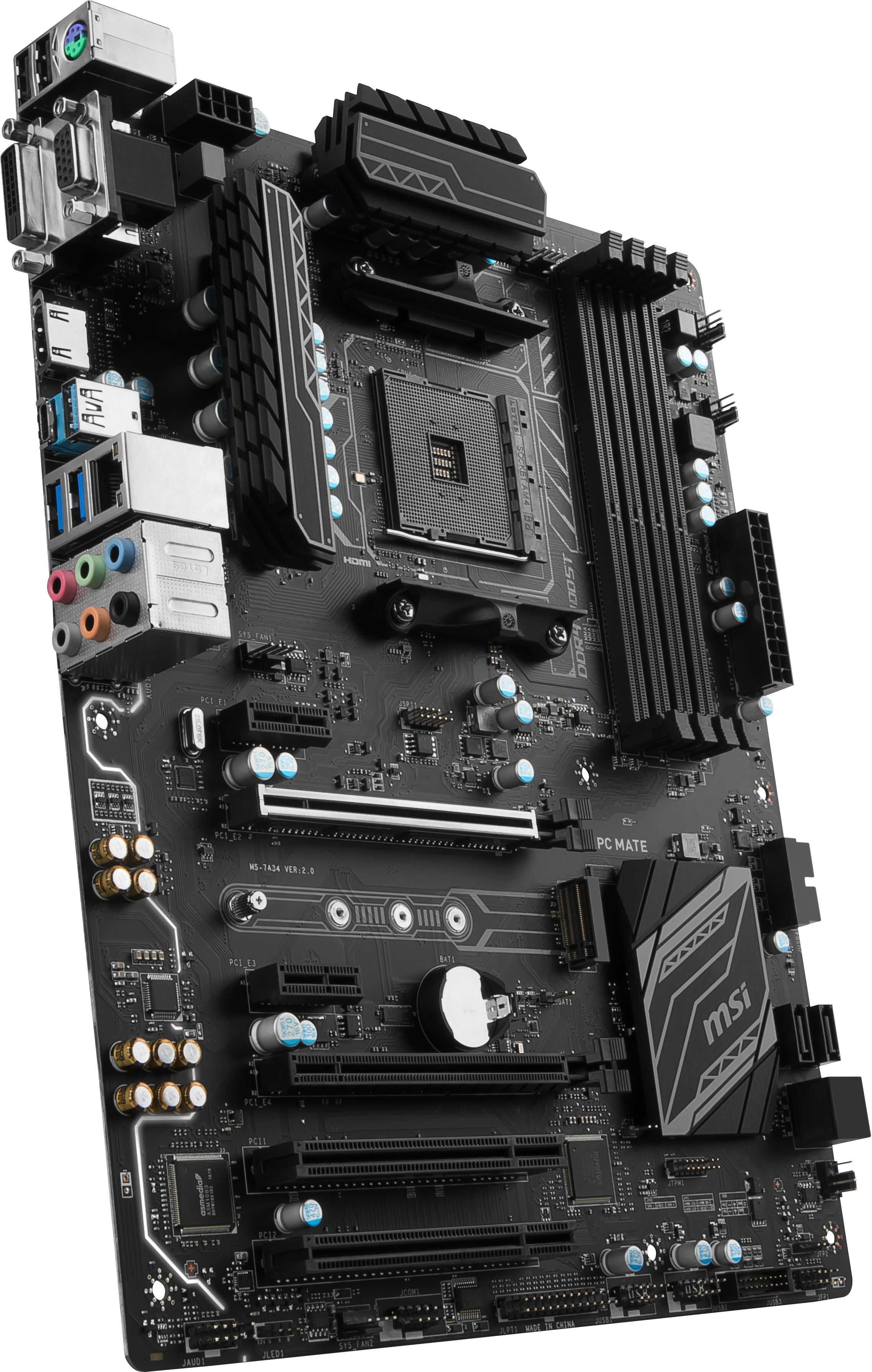 MSI B350 PC MATE Motherboard ATX Socket AM4 AMD B350 FCH 7A36 003R ae b3a ea7442e