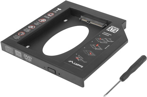 Lanberg adapter HDD Mounting Frame 5.25->2.5 SLIM 12.7MM (IF-SATA-13)