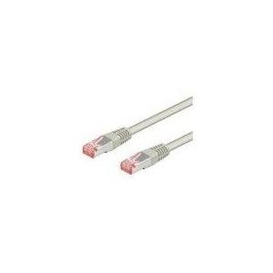 Cavo patch CAT6 0,25 m grigio S/FTP 2xRJ45, PVC, CCA