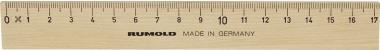 RUMOLD Holzlineal FL 232/17 aus Weißbuche 17cm natur (FL 232/17)
