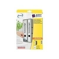 Avery Zweckform L4758 - Etichette per cartelle - bianco brillante - 38 x 297 mm 50 etichetta(e) (10 fogli x 5) (L4758-10)