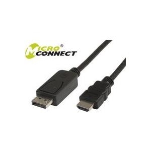 MicroConnect - Videokabel - DisplayPort / HDMI - DisplayPort (M) bis HDMI (M) - 2 m - Schwarz