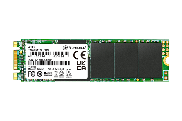 Transcend 830S 4 TB M.2 Serial ATA III 3D NAND (4TB M.2 2280 SSD SATA3 BM KEY)