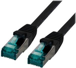 M-Cab 3906 cavo di rete Nero 5 m Cat6a SF/UTP [S-FTP] (CAT6A SFTP RJ45 LSZH 5M BK - 10GBIT PATCH CABLE CU SHIELDED)