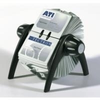 DURABLE Visitenkartenkartei VISIFIX flip VEGAS aus Kunststoff, mit 200 Visitenkartenhüllen 104 x 72 mm (2417-01)