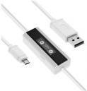 USB Smart Control - Multimeter - Ladeüberwachung - USB A zu Micro-B Kabel mit Display - 1m (66761)