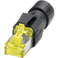 Phoenix Contact RJ45-Steckverbinder, IP20 - CAT 6A Stecker, gerade Pole: 8P8C VS-08-RJ45-10G/Q Gelb, Schwarz Phoenix Contact (1419001)