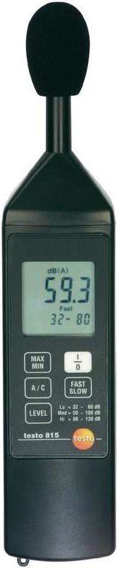 Testo 815 - Digital - A-Gewichtung - C-Gewichtung - Schnell - langsam - 32 - 130 dB - 1 dB - 0,1 dB (0563 8155)