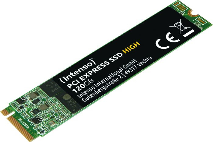 Intenso - SSD - 120 GB - intern - M.2 2280 - PCI Express Intenso - SSD - 120 GB - intern - M.2 2280 - PCI Express